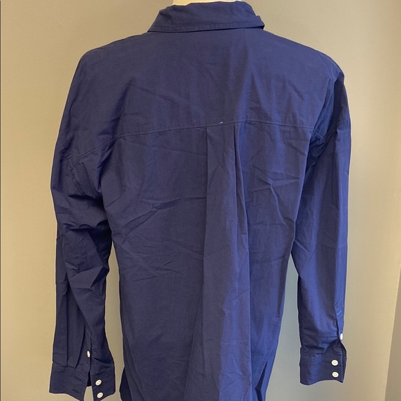 Madewell Blue Button Down Shirt with Classic Collar - Picture 5 of 5